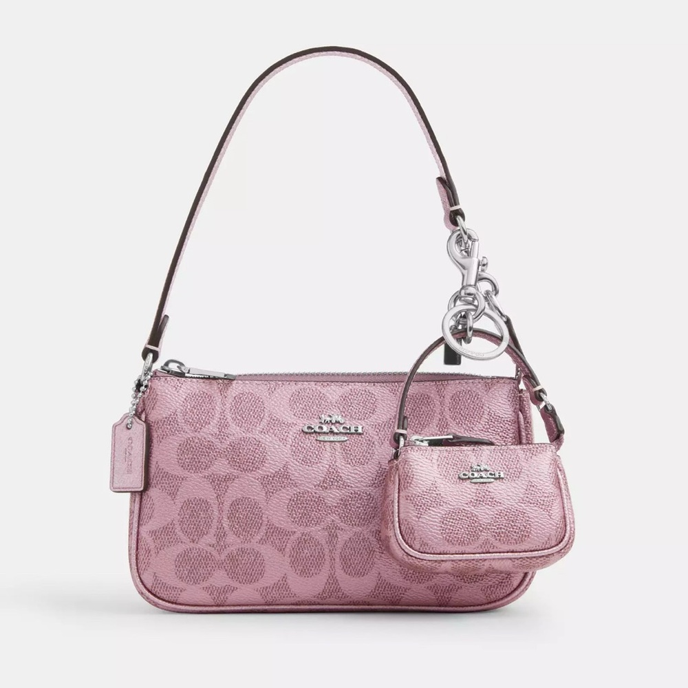 🌸🌸 Coach Boxed Nolita 19 And Nolita Bag Charm Set In Signature Canvas